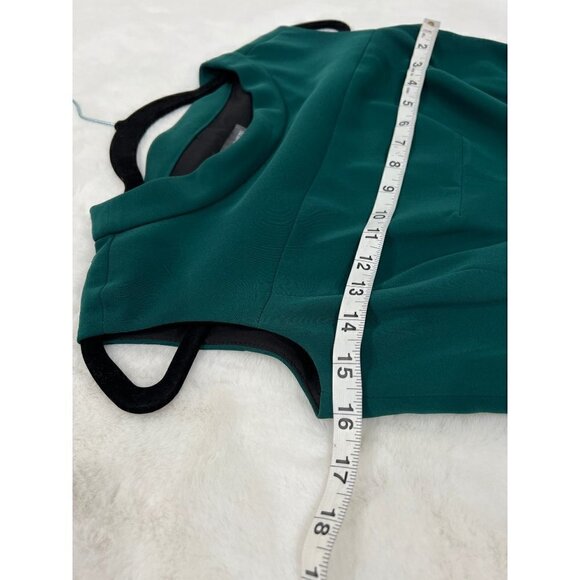 Vince Camuto Size 2P green hidden pocket fit & flare dress - Picture 5 of 13